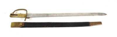 Lot 290 - A Copy of a Baker Volunteer Sword Bayonet, 2nd pattern, the 58.5cm steel blade double edged for the