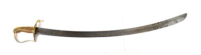 Lot 308 - A Late George III Light Cavalry Trooper's Sabre, in the style of a 1796 Pattern, with 83 cm, broad