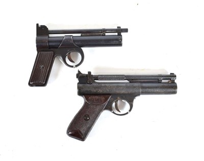 Lot 373 - PURCHASER MUST BE 18 YEARS OF AGE OR OVER  A Pre-War Webley Junior .177 Calibre Air Pistols,...