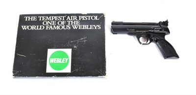 Lot 375 - PURCHASER MUST BE 18 YEARS OF AGE OR OVER A Webley Tempest .22 Calibre Air Pistol, with black gloss