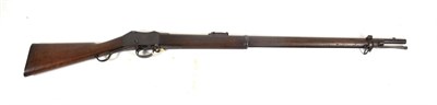 Lot 391 - A Scarce Variant of a Martini-Henry Mk.III Two Band Rifle, .577-.450 calibre, the 84.5cm steel...