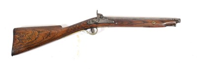 Lot 394 - An Early 19th Century Percussion Sporting Gun by Dunderdale & Mabson, the two stage steel...