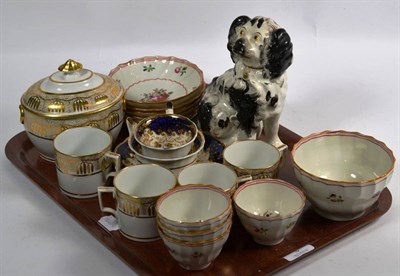 Lot 3 - Tea bowls and saucers; a gilt sucrier and coffee cans etc