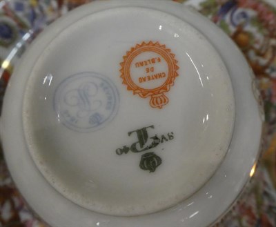 Lot 20 - A Spode coffee can and saucer pattern 1645; together with 18th/19th century Chinese, Russian,...