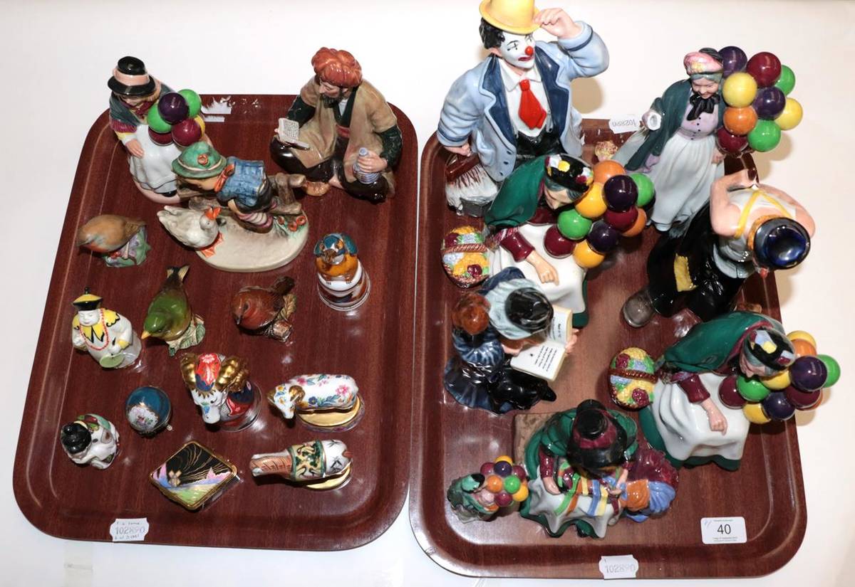 Lot 40 - A collection of ceramics including Royal Doulton figures 'The Wizard', HN2877, 'Slapdash',...