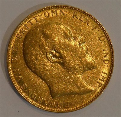 Lot 97 - Edward VII (1901-1910), sovereign, 1909, Ottowa Canada, (S.3970), nearly very fine