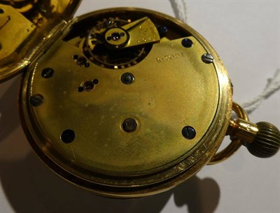 Lot 141 - An 18ct gold open faced pocket watch