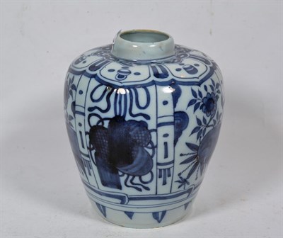 Lot 186 - An 18th century tin glaze vase in the Chinese style