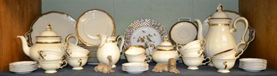 Lot 224 - Twelve setting Rosenthal tea and coffee, set with gilt decoration, together with herend pierced...