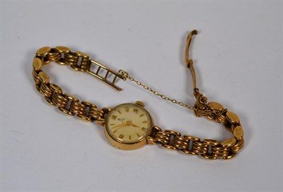 Lot 286 - A Rolex 9 carat gold ladies dress watch