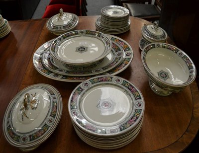 Lot 313 - A 19th century Beech & Hancock poppy pattern dinner service, including two tureens and a meat plate