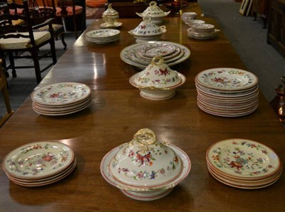 Lot 320 - A group of Royal Worcester Chinoiserie patterned dinner wares, including platters and tureens