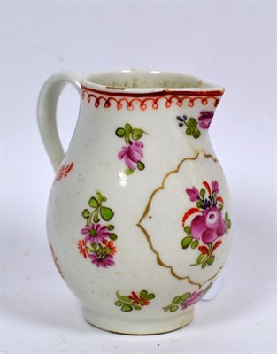 Lot 342 - An 18th century Lowestoft floral painted sparrow beak jug