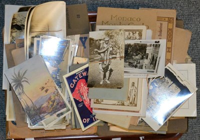 Lot 371 - Ephemera, including postcards