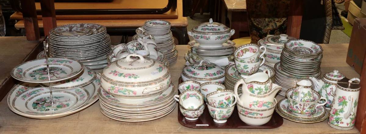 Lot 1016 - A group Coalport Indian tree pattern dinner wares, together with two boxes of various other...