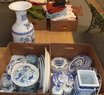 Lot 1038 - A collection of blue and white china