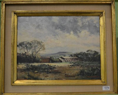 Lot 1078 - Robin Furness (b.1933), November, East Barden Dykes, signed and dated 1978, oil board, 35cm by 45cm