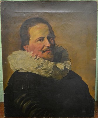 Lot 1083 - Manor of Frans Hals, (1582-1666), Portrait of a gentleman in a white ruff, oil on canvas, 66cm...