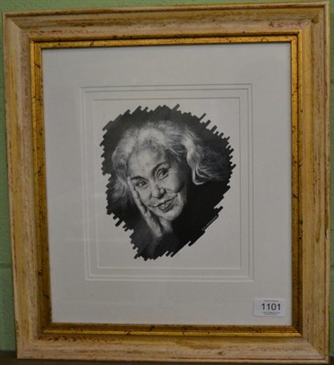 Lot 1101 - J C Skinner, Portrait of a lady, gouache, 21cm by 18cm