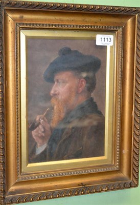 Lot 1113 - Mrs Harry Hine (Victoria), (19th/20th century), Portrait of Harry Hine, oil on canvas, 25cm by...