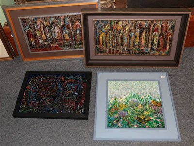 Lot 1122 - Tom Alderson (1920-2010), Fun Fair Series, oil on board, signed and inscribed verso, together...