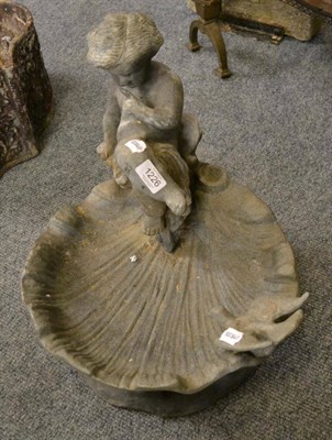 Lot 1226 - A lead bird bath