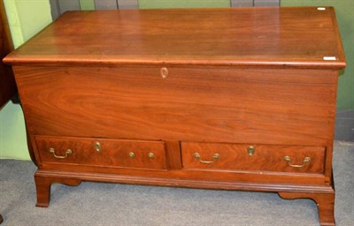 Lot 1249 - A 19th century walnut and pine lined mule chest