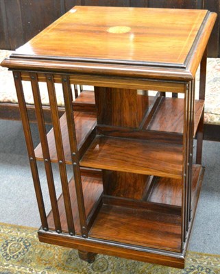 Lot 1317 - Late Victorian rosewood revolving bookcase