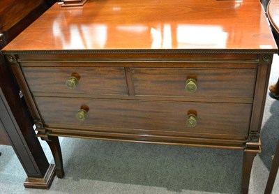 Lot 1349 - Early 20th century mahogany chest of drawers, formerly a dressing table