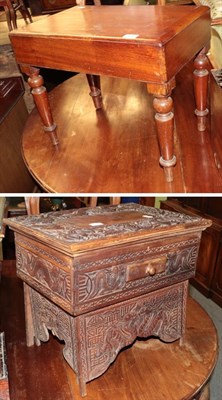 Lot 1350 - Victorian mahogany baby bath with liner, and a late 19th century/early 20th century Japanese...