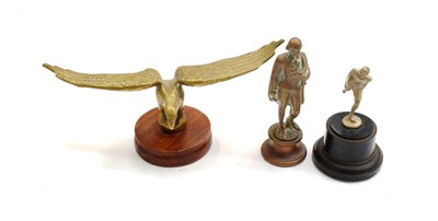 Lot 3013 - Three Accessory Car Mascots, to include an Edwardian solid brass mascot in the form of William...