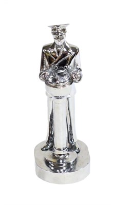 Lot 3020 - Desmo: A Chrome Car Accessory Mascot, The Ocean Pilot, modelled as a captain operating the controls