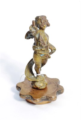Lot 3032 - An Edwardian Period Solid Brass Car Mascot, in the form of Cupid, possibly from a Bailey Thomas...