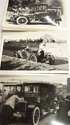 Lot 3053 - Car Interest: One Hundred and Eleven Assorted Black and White Postcard sized Photos, to include...