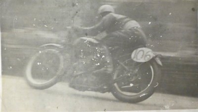 Lot 3101 - Motorcycle Interest: Two Black and White Postcards, depicting the TT, the verso stamped 10th...