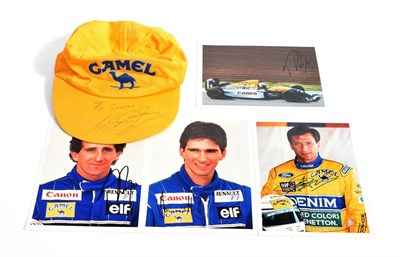 Lot 3144 - 1990's Formula One Interest: A Camel Racing Cap, signed by Michael Schumacher; and Four Colour...