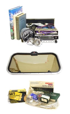 Lot 3193 - A Collection of Autojumble and Automobilia, to include two boxed sunroof kits, autometer, SU...