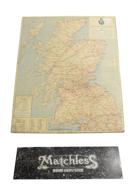 Lot 3198 - An Aluminium Single-Sided Motorcycle Advertising Sign, MATCHLESS IN NAME AND REPUTATION, with...