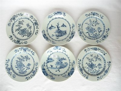 Lot 119 - A Pair of Nanking Cargo Saucer Dishes, 18th century, painted in underglaze blue with a leaping...