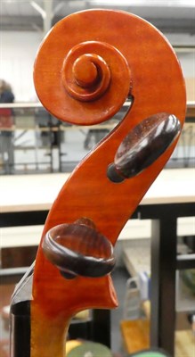 Lot 14 - Violin 14'' two piece back, ebony fingerboard, with label 'John Mather, Harrogate 2000 No.41'...