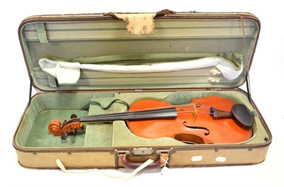 Lot 16 - Viola 16'' two piece back, ebony fingerboard, with label 'John Mather, Harrogate1992 No.28' (cased)