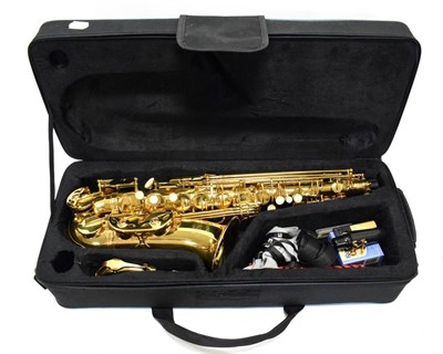 Lot 17 - Alto Saxophone By Artemis no.320712, cased with mouthpiece and accessories