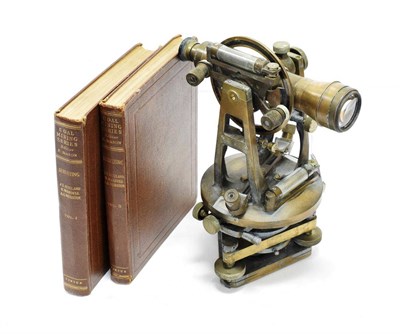 Lot 78 - Hall Bros (Croydon) Theodolite with Vernier scale on rotation and elevation, this instrument...