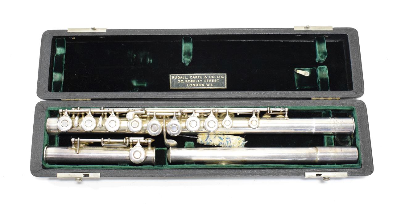 Lot 24 - Flute stamped 'Romilly Super-graduate made for Rudall Carte & Co. Ltd', no.225683, Made in England