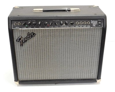 Lot 30 - Fender (Made In USA) Deluxe 112 Plus Guitar Amplifier Type PR291, no.CR110102, with 'Fifty Years of