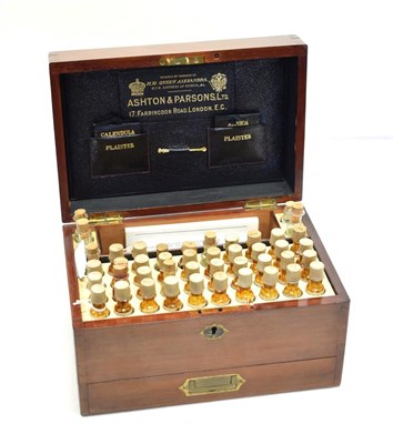 Lot 114 - Homeopathic Chest by Ashton & Parsons (London) 'Honoured by commands of HM Queen Alexandra, Empress