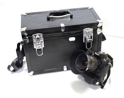 Lot 159 - Nikon D300S Camera with Nikkor AF f3.5-4.5, 28-105mm lens, in hard carry case with a few...