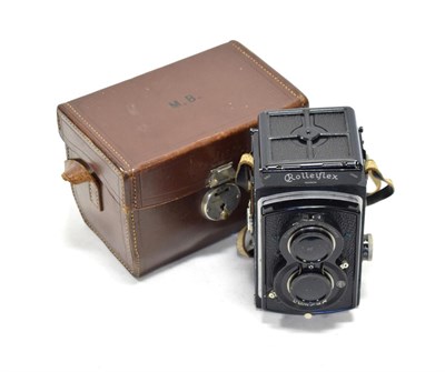 Lot 170 - Rolleiflex Standard Camera no.256318, with Carl Zeiss Jena Tassar f3.8 75mm lens, in...