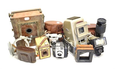 Lot 179 - Various Cameras including Kodak Colorsnap 35, Brownie Twin 20, Iloca Rapid and others; the body...