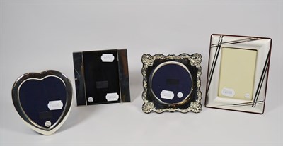 Lot 27 - Four assorted silver photograph frames, three by Carrs, Sheffield, 2005, 2008 and 2010 one...